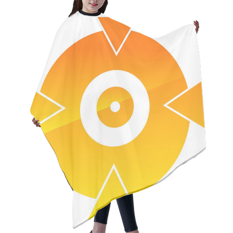 Personality  Crosshair, Target Mark Shape   Hair Cutting Cape