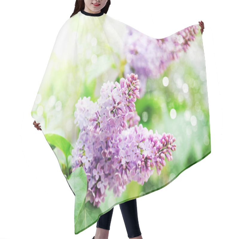 Personality  Twigs Purple Lilacs Hair Cutting Cape