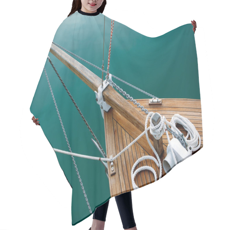 Personality  Ropes And Deck On Blue Hair Cutting Cape