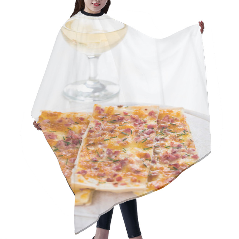 Personality  Flammkuchen Or Traditional Alsatian Pie Hair Cutting Cape