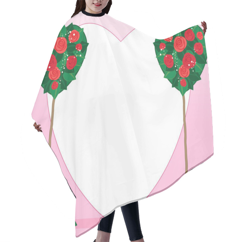 Personality  Valentine Rose Bush Hair Cutting Cape