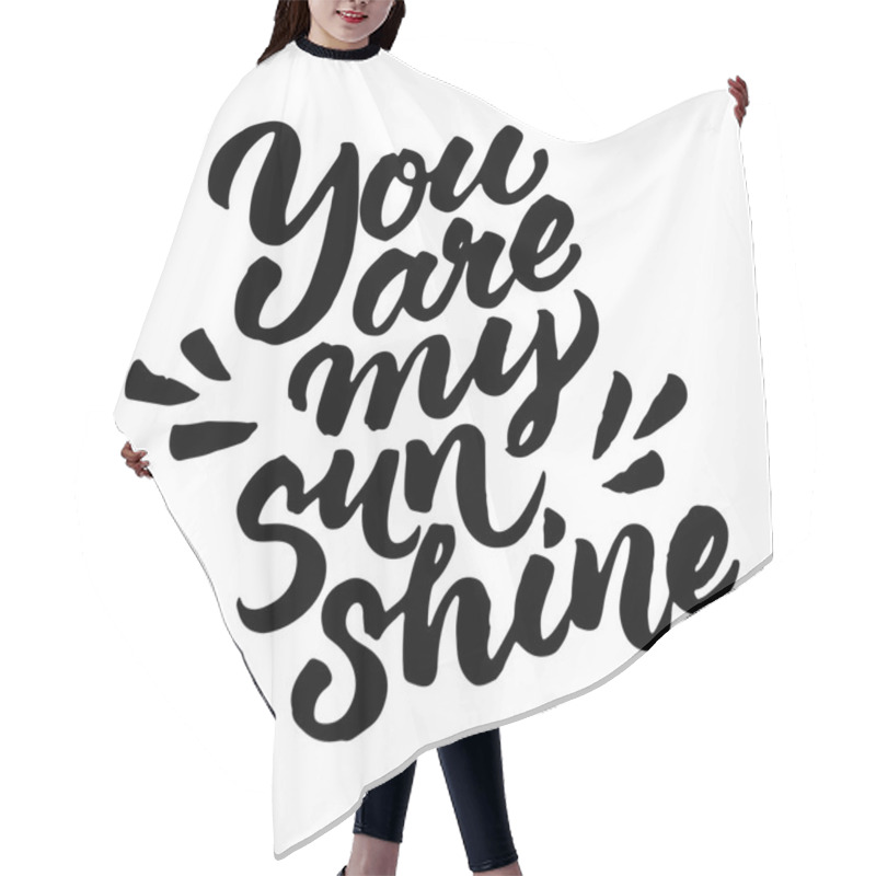 Personality  You Are My Sunshine Lettering Hair Cutting Cape