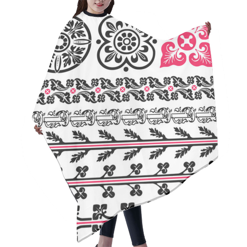 Personality  Vector Medieval European Patterns Hair Cutting Cape