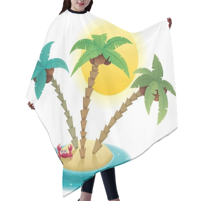 Personality  Small Island Hair Cutting Cape