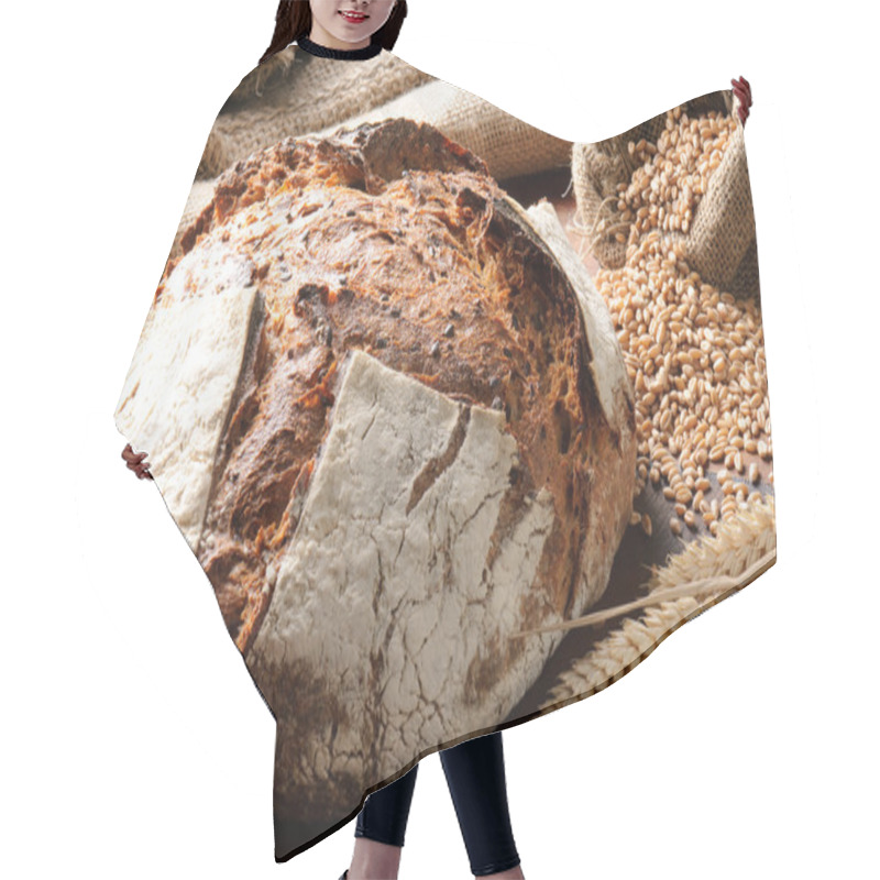 Personality  Freshly Baked Traditional Bread Hair Cutting Cape