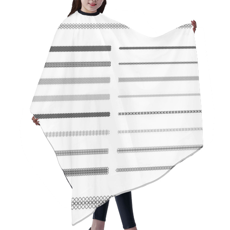 Personality  Graphic Design Elements - Divider Line Set Hair Cutting Cape