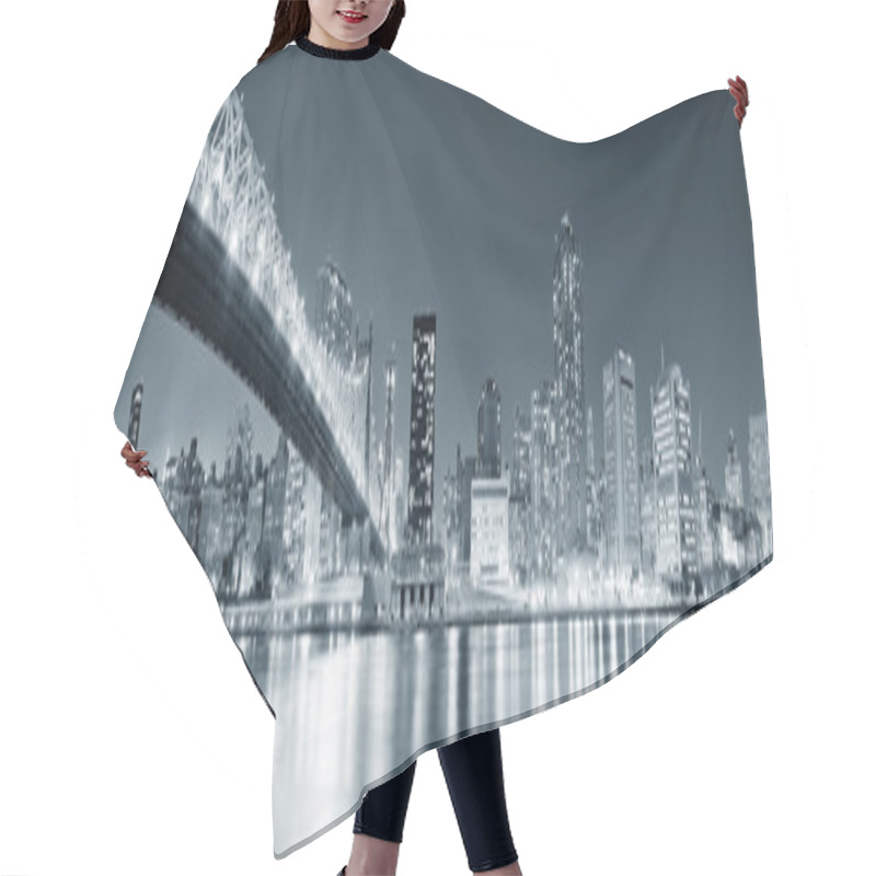 Personality  New York City Night Panorama Hair Cutting Cape