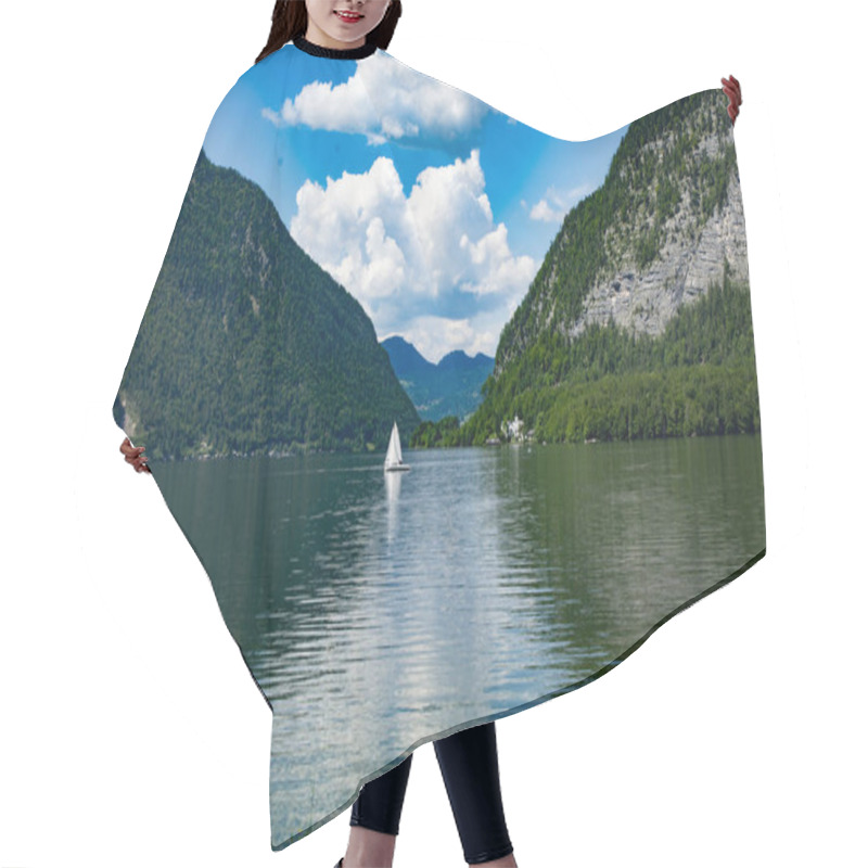 Personality  Lake In The Mountains Of Hallstatt  Hair Cutting Cape