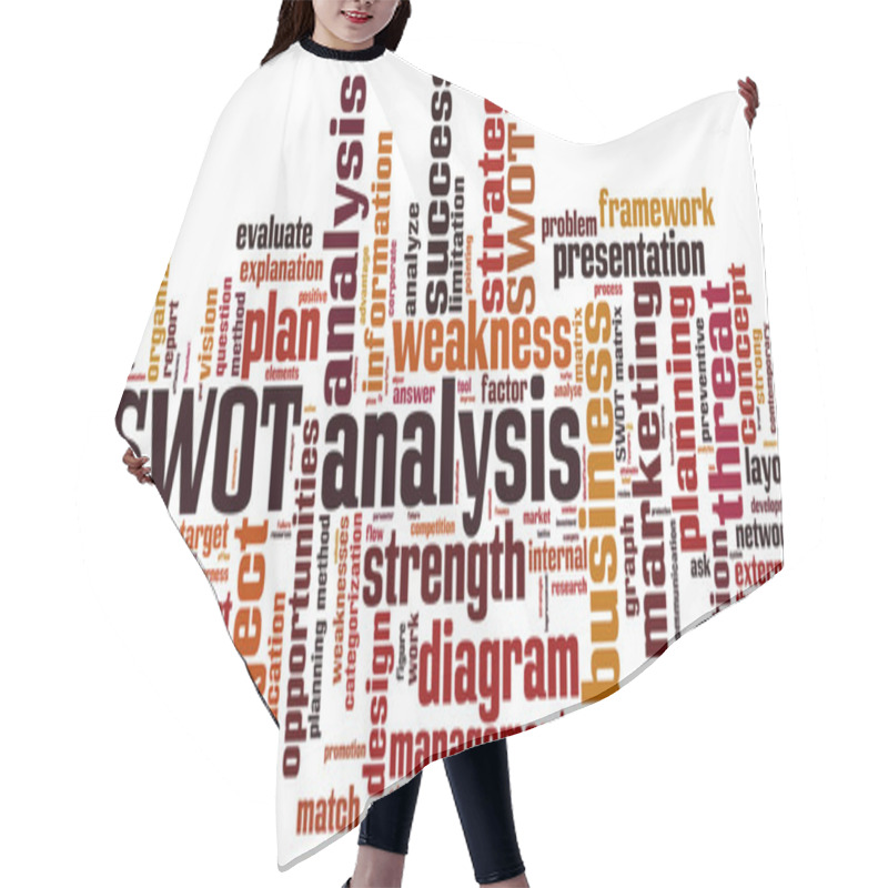 Personality  SWOT Analysis Word Cloud Hair Cutting Cape