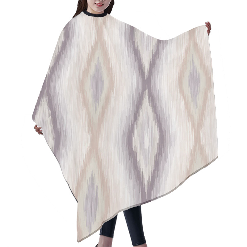 Personality  Vertical Diamond Ethnic Ikat Design In Natural Terra Cotta Desert Earth Camouflage Colors.  Gradient, Ombre, Blurry, Soft.  Great For Home Decor, Fashion, Stationary.  Generative Art. Hair Cutting Cape