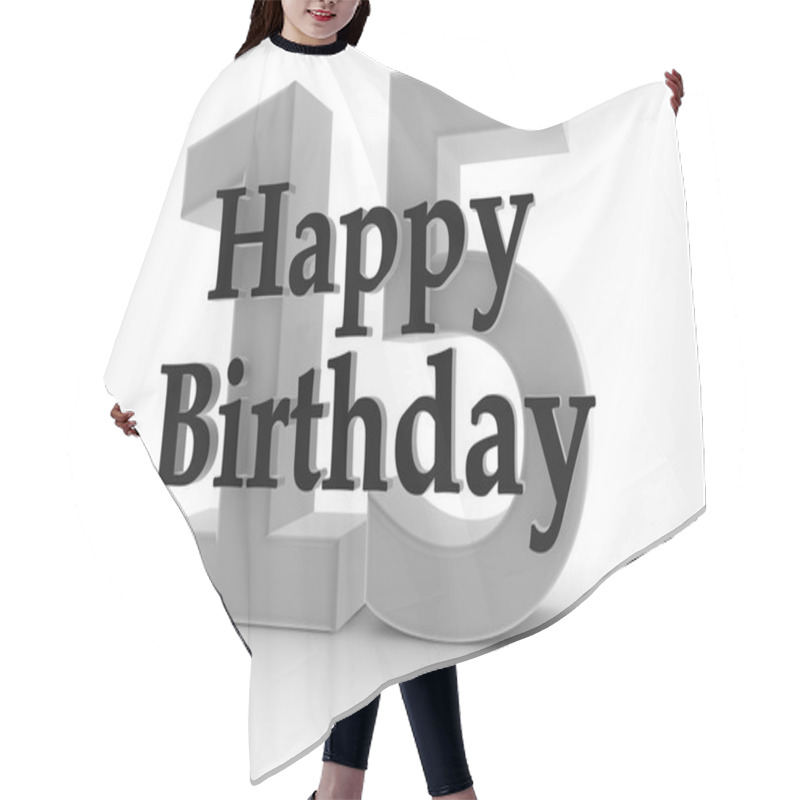 Personality  Happy Birthday For 15th Birthday Hair Cutting Cape