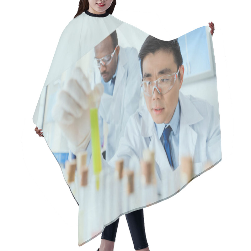 Personality  Scientists Working In Lab  Hair Cutting Cape