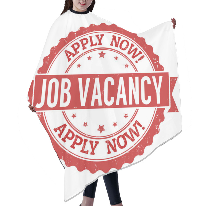 Personality  Job Vacancy  Grunge Stamp Hair Cutting Cape