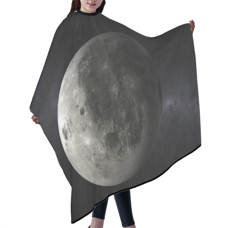 Personality  3d Moon In The Space Hair Cutting Cape