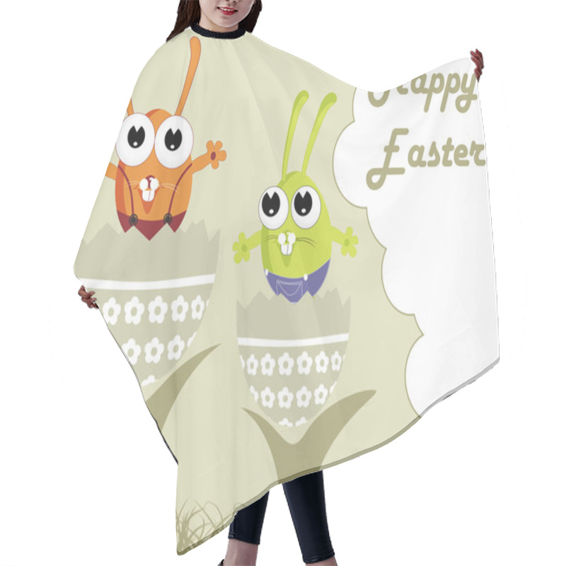 Personality  Happy Easter Background Hair Cutting Cape