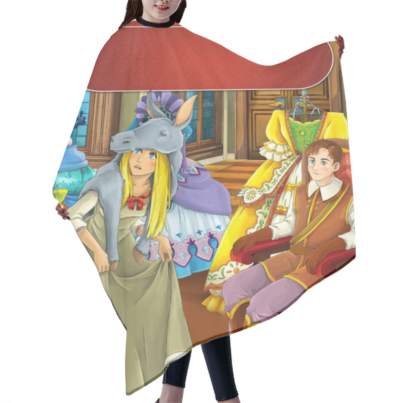 Personality  The Donkey Skin - Prince Or Princess - Castles - Knights And Fairies - Illustration For The Children Hair Cutting Cape