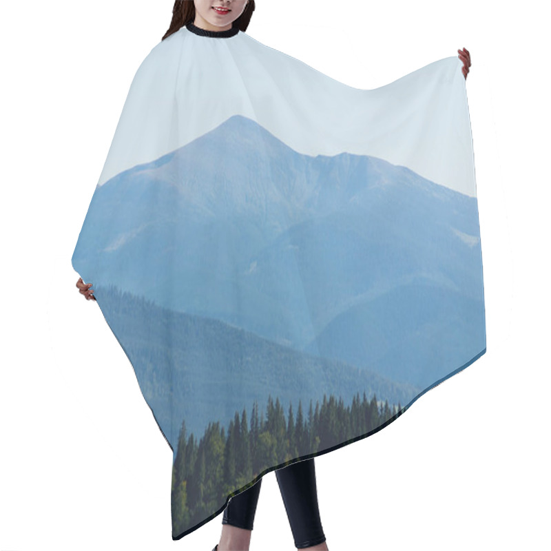 Personality  Mountain Lines Hills Hair Cutting Cape