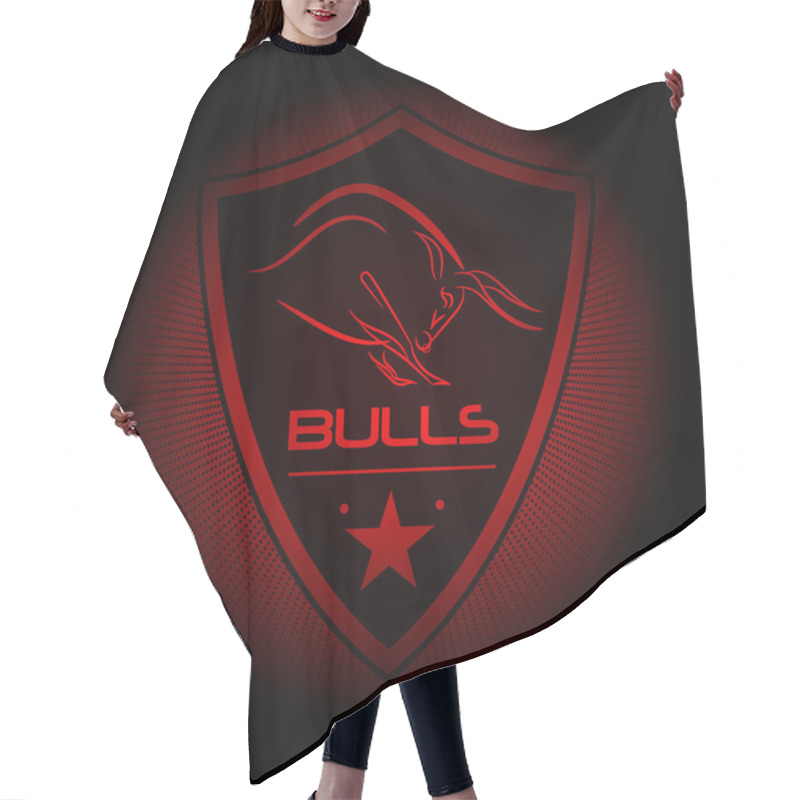 Personality  Bulls! Sports Logo. Hair Cutting Cape