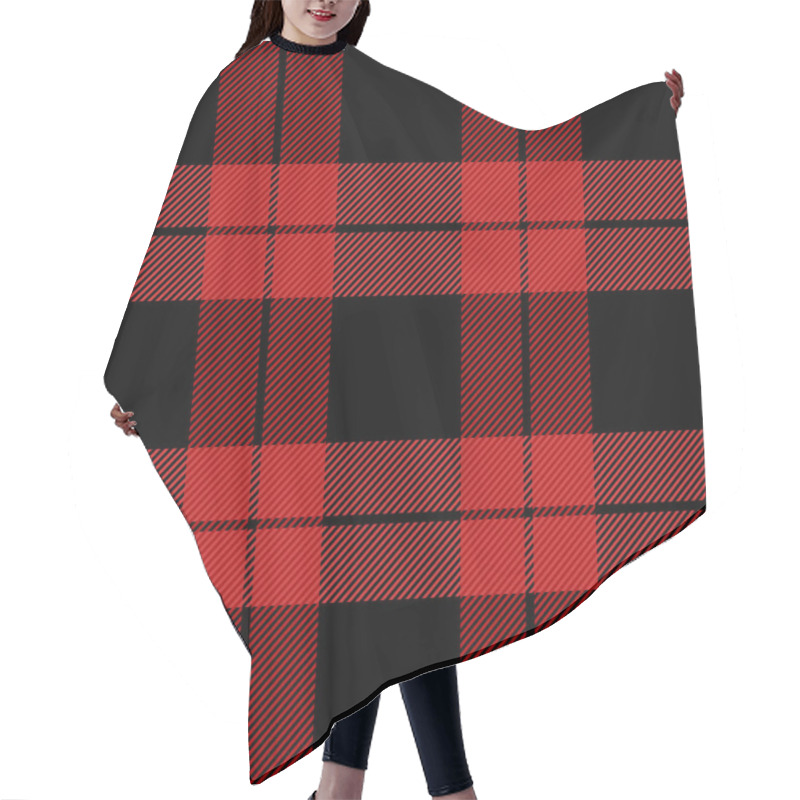 Personality  Christmas New Year Tartan. Pattern Scottish Cage Hair Cutting Cape