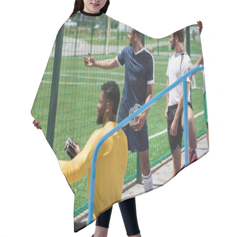 Personality  Multicultural Soccer Team Hair Cutting Cape