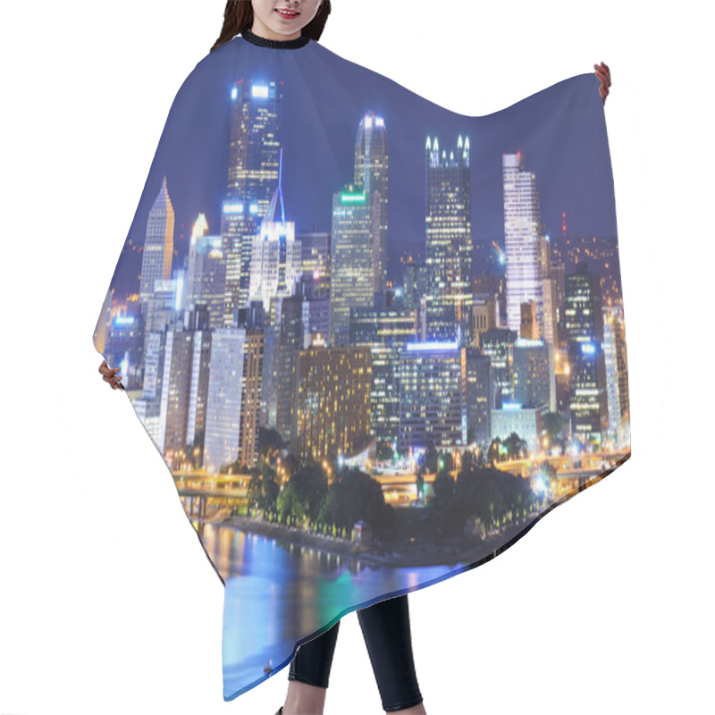 Personality  Pittsburgh Skyline Hair Cutting Cape