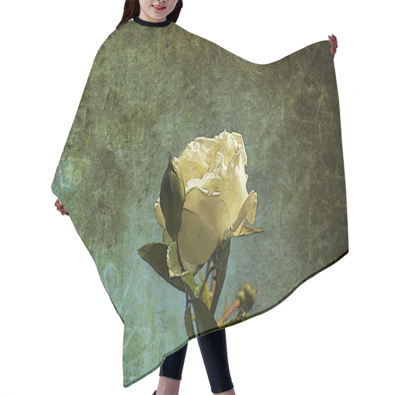 Personality  Red Rose Hair Cutting Cape