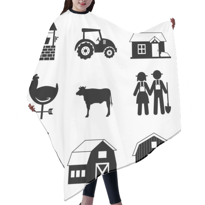 Personality  Farm Icons Hair Cutting Cape