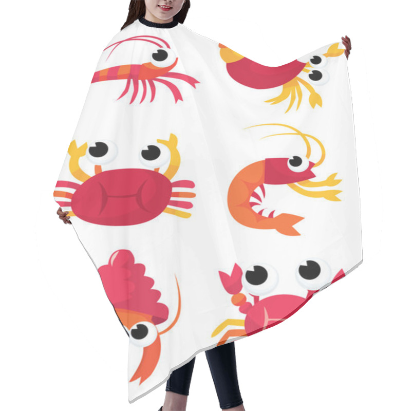 Personality  Cartoon Crustaceans Hair Cutting Cape