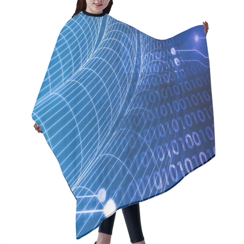 Personality  Digital Imagery Hair Cutting Cape