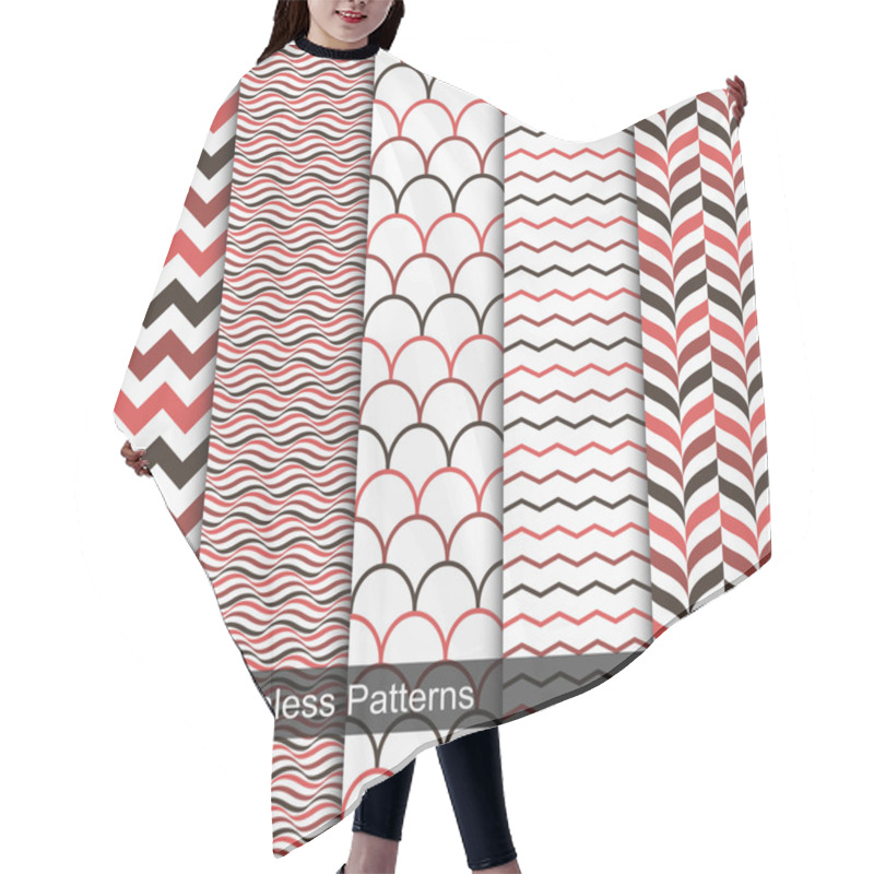 Personality  Seamless Geometric Patterns Hair Cutting Cape