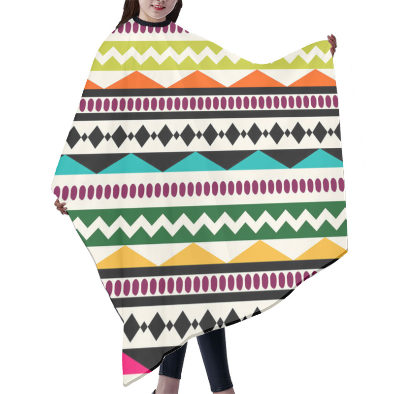 Personality  Seamless Ethnic Pattern Hair Cutting Cape