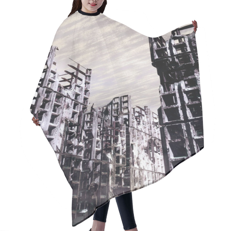 Personality  City Ruins Hair Cutting Cape