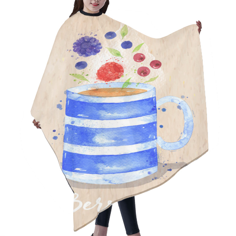 Personality  Teacup Berry Kraft Hair Cutting Cape