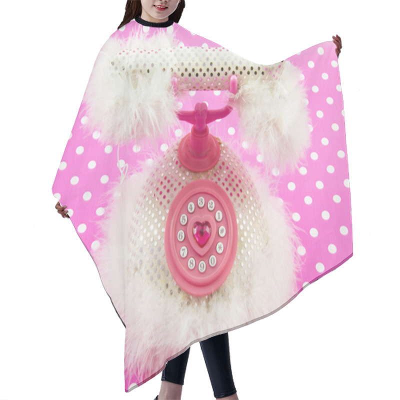 Personality  Princess Pink Royal Phone Hair Cutting Cape