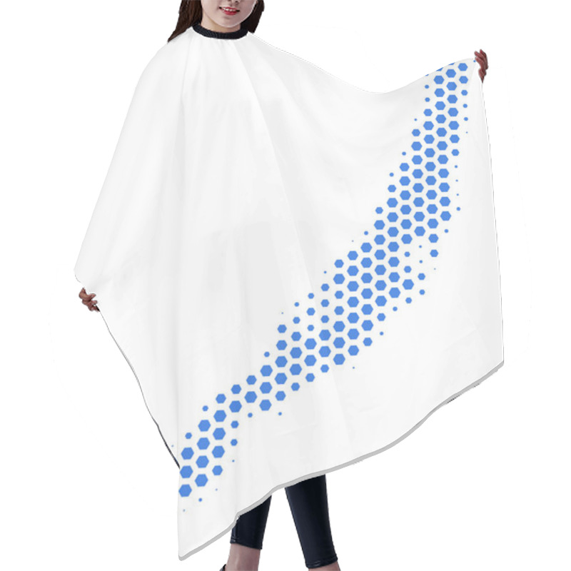 Personality  Hexagon Baikal Lake Map Hair Cutting Cape