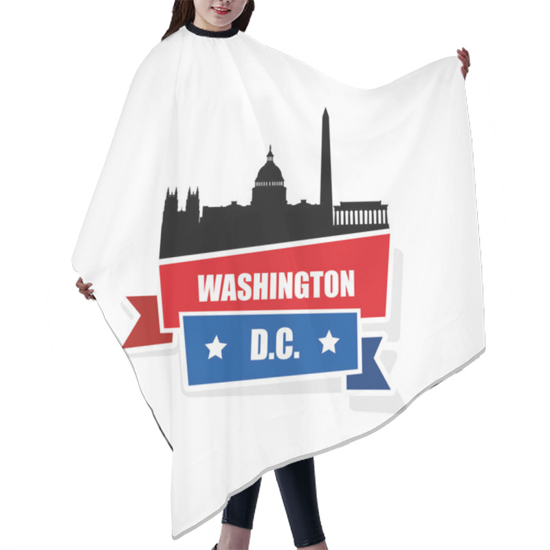 Personality  Washington DC Skyline Hair Cutting Cape