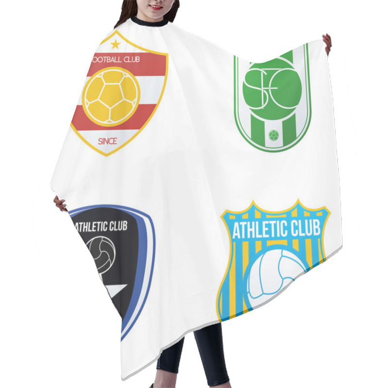 Personality  Sport Emblem Hair Cutting Cape