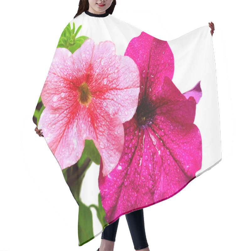 Personality  Pink Petunia Flowers Hair Cutting Cape