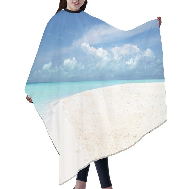 Personality  Beautiful Beach In Caribbean Sea Hair Cutting Cape