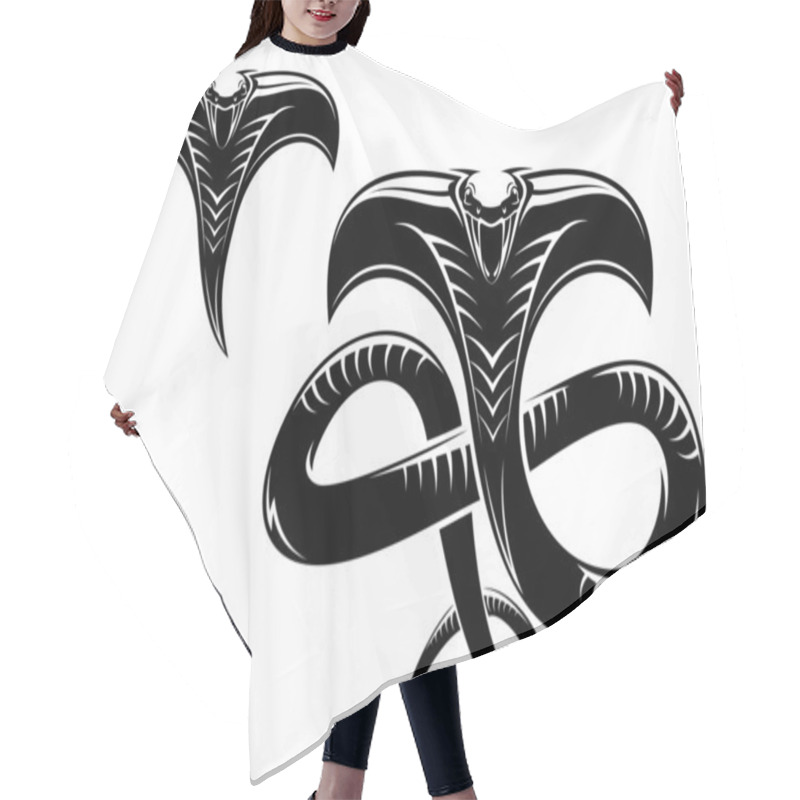 Personality  Snake Tattoo Hair Cutting Cape