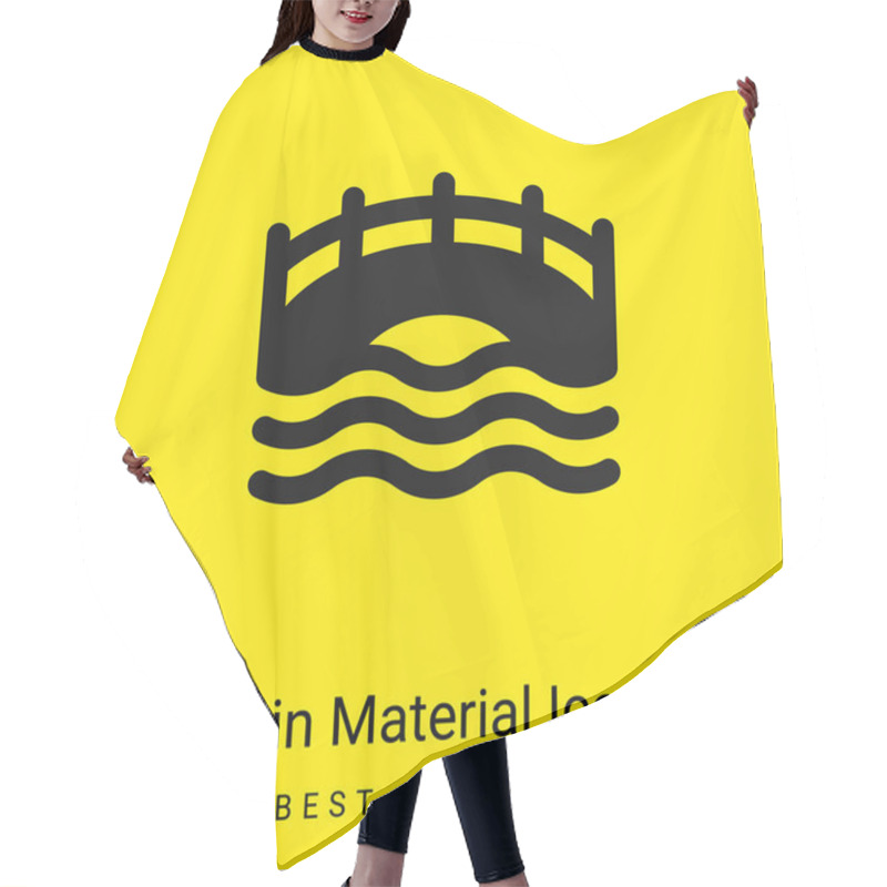 Personality  Bridge Minimal Bright Yellow Material Icon Hair Cutting Cape