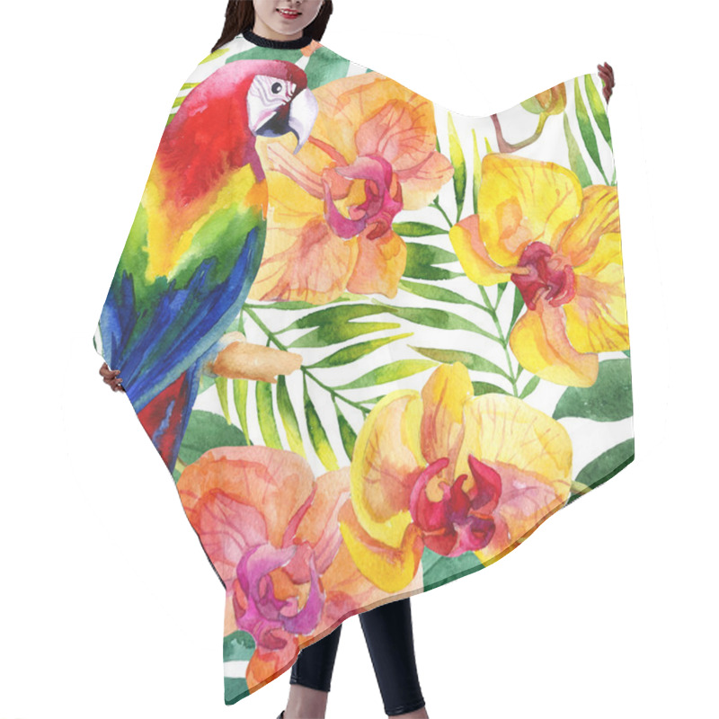 Personality  Parrot Seamless Pattern  Hair Cutting Cape