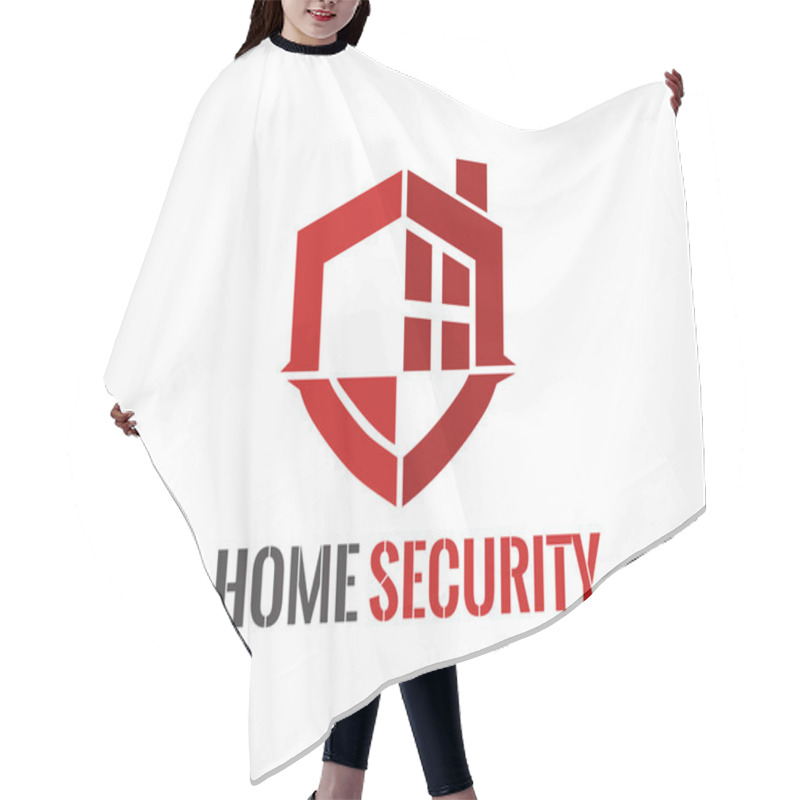 Personality  Home Security Logo Hair Cutting Cape