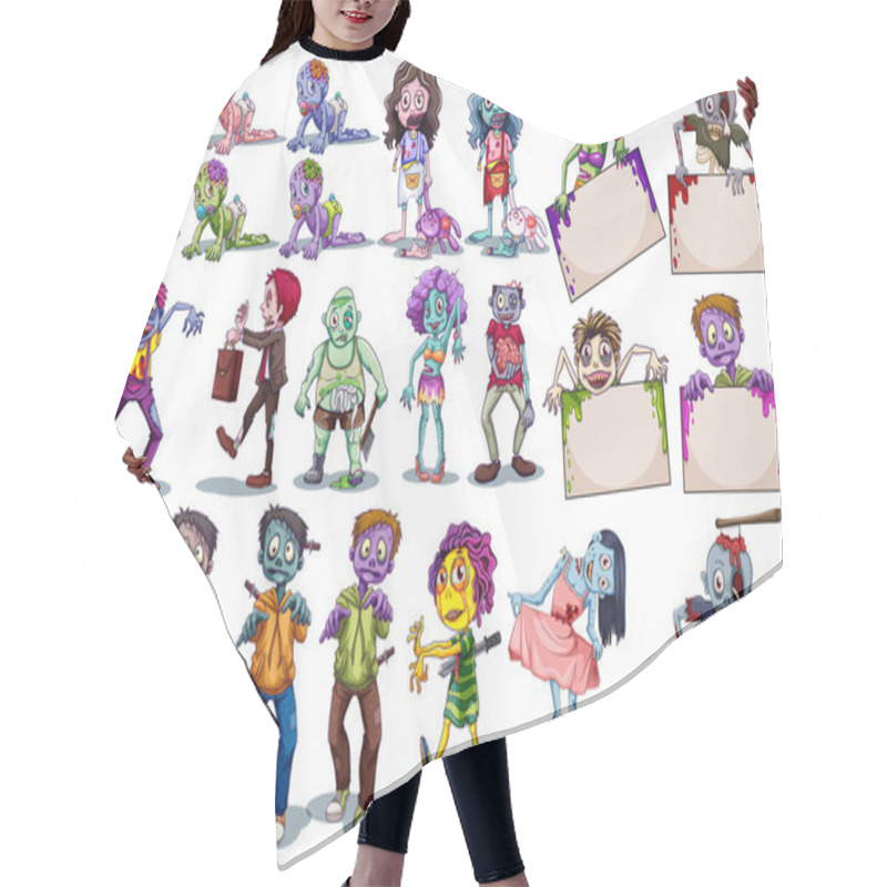 Personality  Zombies Hair Cutting Cape