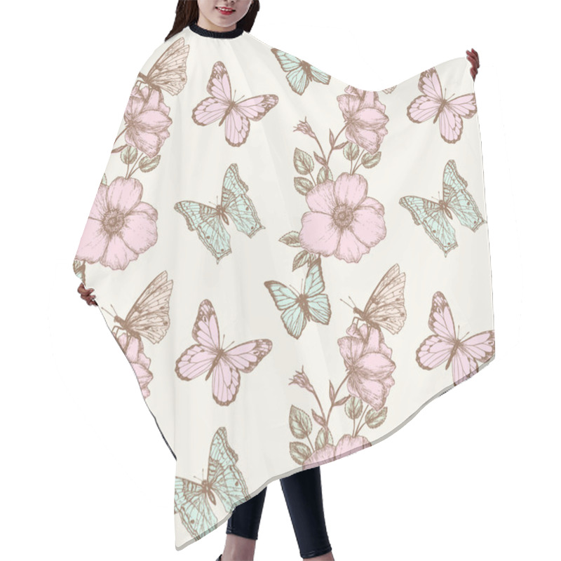 Personality  Rose And Berry Pattern 2 Hair Cutting Cape