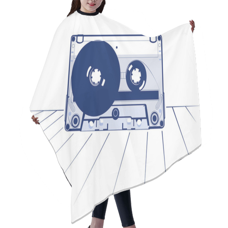 Personality  Tape Audio Casette Hair Cutting Cape