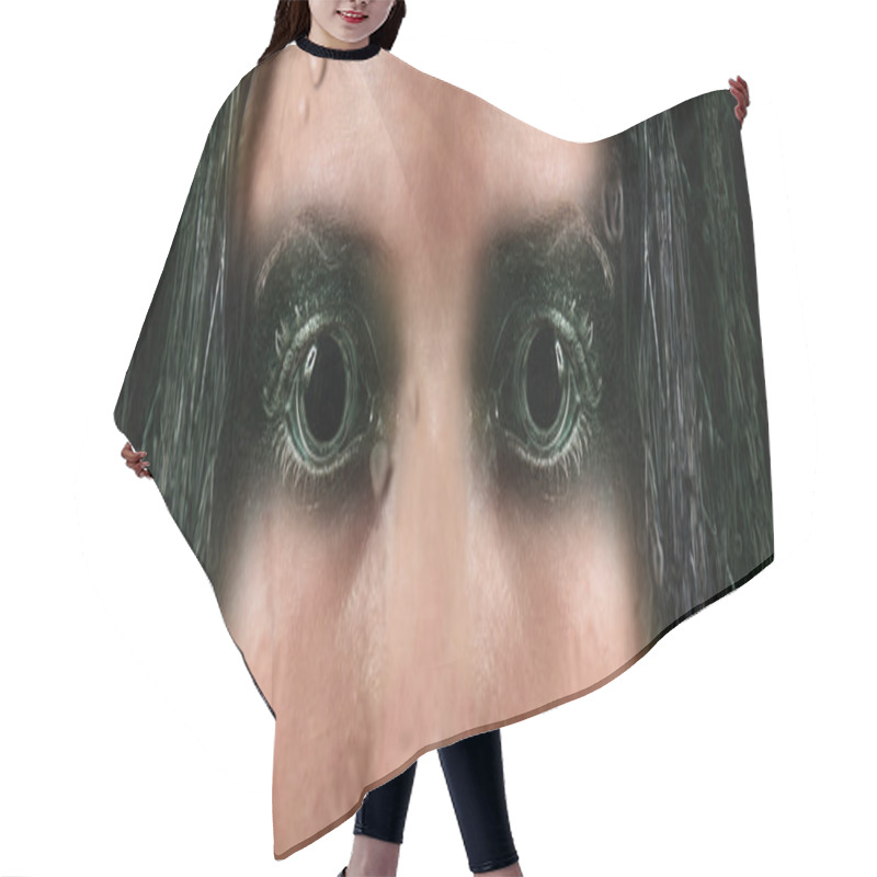 Personality  Image Of An Alien Hair Cutting Cape