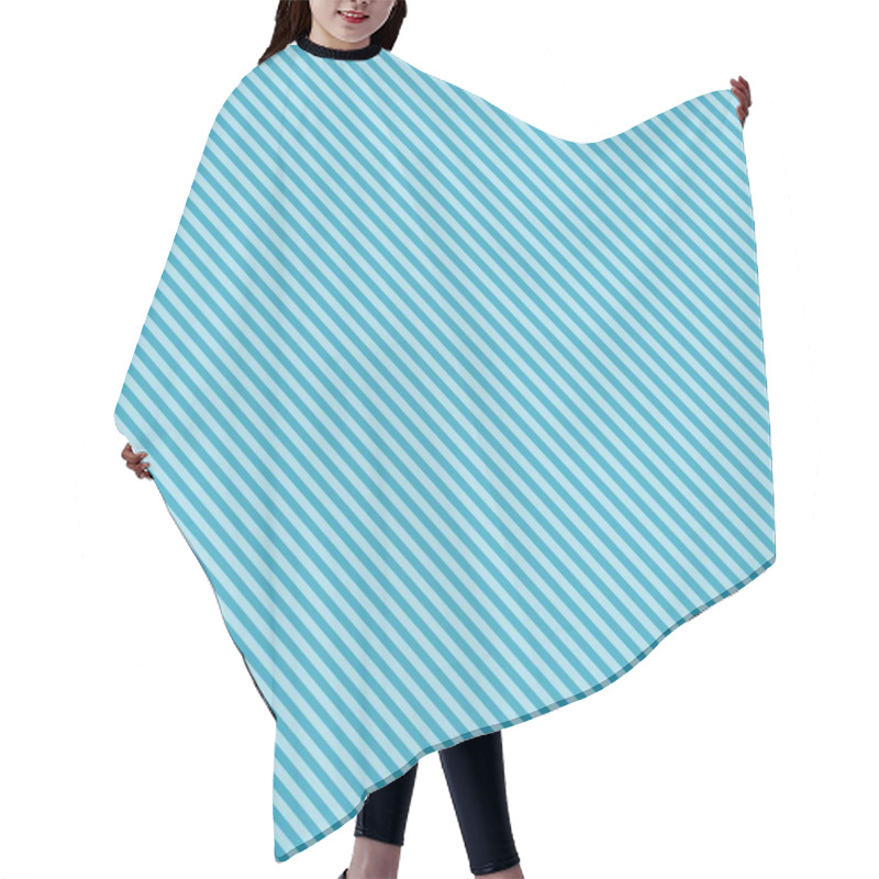 Personality  Seamless Blue Stripe Background Hair Cutting Cape