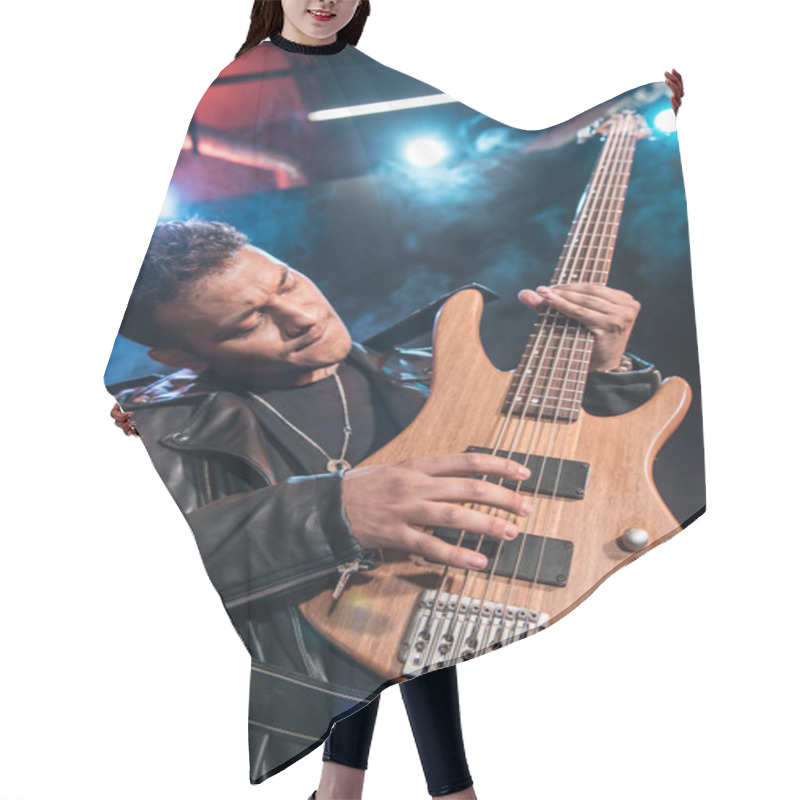 Personality  Electric Guitar Player Hair Cutting Cape