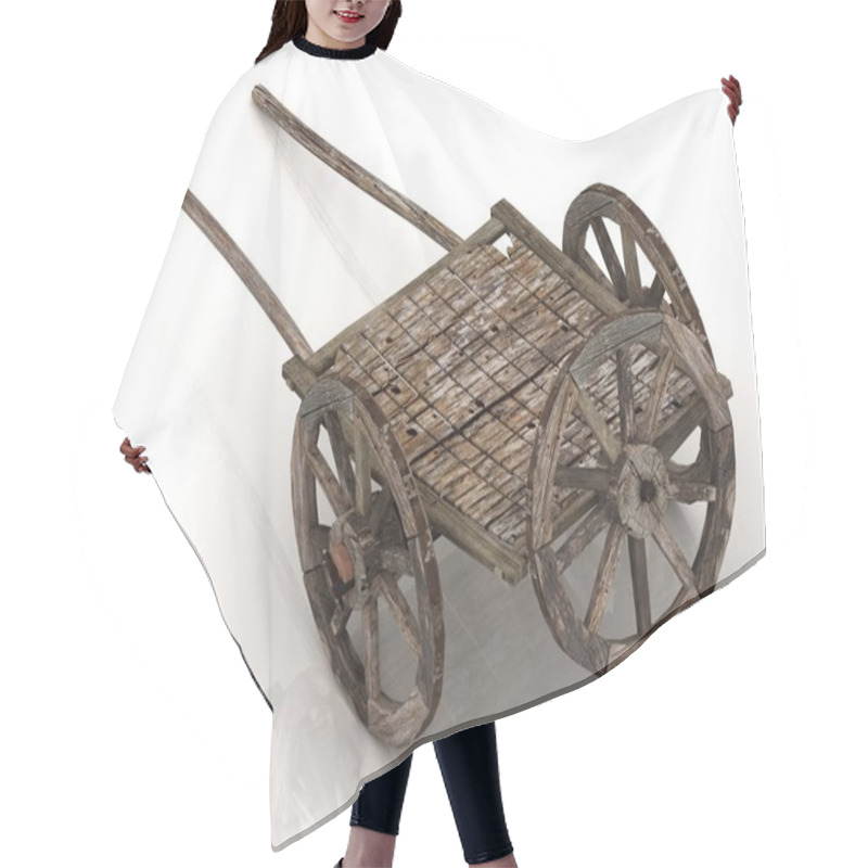 Personality  Old Wagon Cart  Hair Cutting Cape